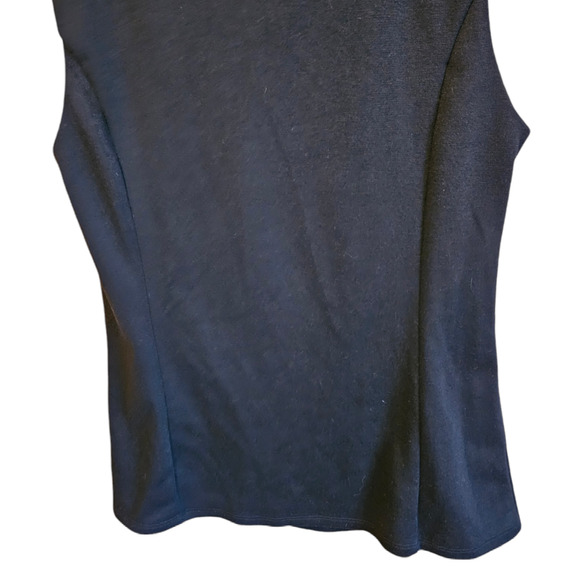 Worthington Cut Out Tank Top Black White Sleeveless Women’s Size Medium NWT - Picture 9 of 9